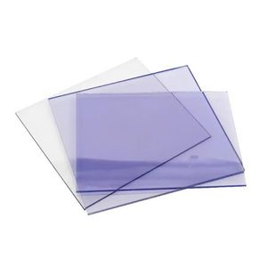 Divisória de folha de plástico de placa transparente de PVC placa de borracha retardante de fogo