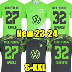 Arnold 23 24 VFL Wolfsburg Maglie da calcio Gerhardt 2023 2024 Wind Nmecha Baku Svanberg Marmoush Shirt da calcio Wimmer Kaminski Cozza Mens Jersey