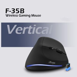Mouse Mouse da gioco wireless ZELOTES F35B 2.4G + BT3.0 + BT5.0 Mouse verticale ergonomico a tre modalità Mouse ottico da 2400 DPI per laptop