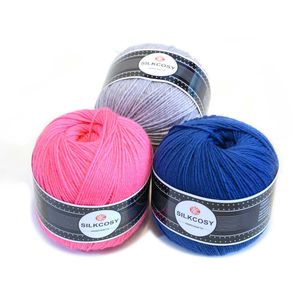 Fios 50 gramas de lã caxemira tecido à mão camisola de crochê para bebê chapéu carteira de malha P230601