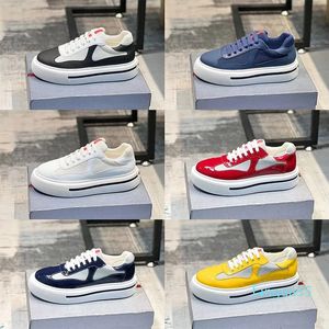 2023-Luxurys Designer Herren Freizeitschuhe Nylon Glänzendes Echtleder Sport Sneakers Plateauschuh Herren Größe 38-45