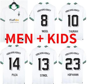 23 24 24 Borussia Monchengladbach koszulki piłkarskie 2023 2024 Home Thuram Ginter Maillots de Shirt Raffael Plea Eedi Lainer Football Football Sales Sales Men Kit Kids