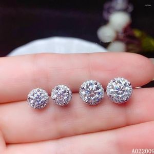 Stud Earrings KJJEAXCMY Fine Jewelry 925 Sterling Silver Inlaid Mosang Diamond Female Fashion Girl Ear Support Test