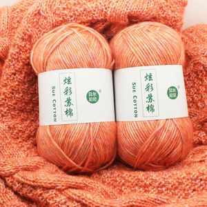 Yarn 100g/ball yarn handmade knitted thread DIY wool cotton ball crocheted sweater scarf hat direct knit P230601