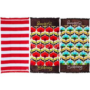 Designer Towel Beach Billabong Moda marca de algodão puro Toalha de banho feminina de banho