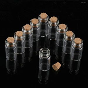 Storage Bottles 50pcs 5ml Mini Glass Wish Tiny Small Clear Cork Vials For Wedding Holiday Decoration Stopper Ornaments