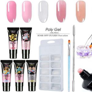 Dresses Nail Art Set Gel Nail Polish Acrylic Nails Phototherapy Brush Double Ended Cuticle Pusher Steel Manicure Kit