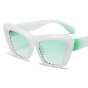 NUOVI occhiali da sole Occhiali da sole unisex Occhiali da vista con montatura a colori sfumati di personalità Occhiali anti-UV Cat Eye Goggle Ombroso