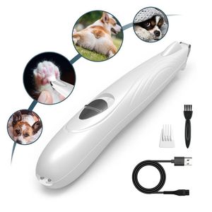 Aparadores de cabelo para cães, profissional, para animais de estimação, aparador de pelos de pés, tosa de cachorro, carregamento usb, bunda, orelha, olhos, removedor de cabelo