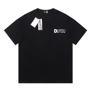 duyou mens larlaxed fit tシャツブランド服の男性女性サマーtシャツプリントレターコットンジャージー高品質トップ74863