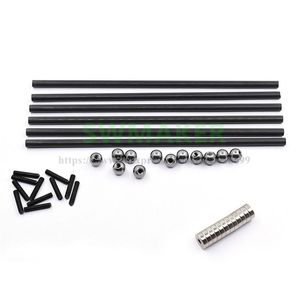 Scanning Delta Kossel K800 200mm 4x6MM Carbon Rod kit + K800 Round Screw Ball +Round Magnetic Bracket for 3D Printer