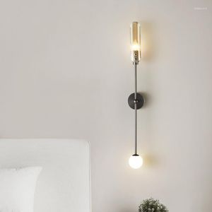 Vägglampa loft golv stativ ljus design moderna båge design lampor glasboll