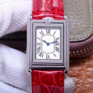 Wysokiej jakości ROLLOVER Tank Diamond zegarek Sapphire Mirror Swiss Ruch Wykwintne wykonanie idealny detal luksusowy zegarek wyposażony w pasek krokodyli