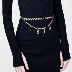 Belts Gold For Women Dresses Elastic Stretch Female Waist Metal Plate Thin Ladies Dress Pasek