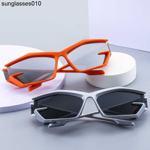 2023 New Y2K Style Sunglasses with Hollow Out Design Street Photo Punk Riding Sunglasses Buy one pair of sunglasses and send two