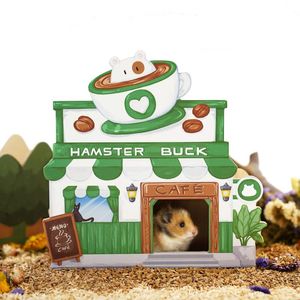Cages Wooden Hamster House Hamster Shelter Hamster Cage Landscaping Supplies Chipmunk Dwarf Rat Small Pet Nest Hamster Accessories