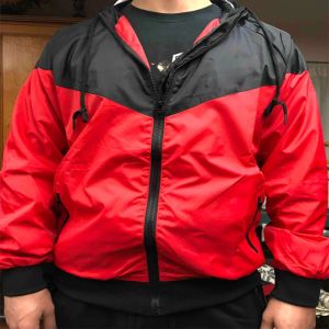 QNPQYX新しいメンズジャケットコートスポーツスウェットシャツ秋のアウターウェアリングスリーブジッパーウィンドブレーカーメンズ衣料対照カラートップ