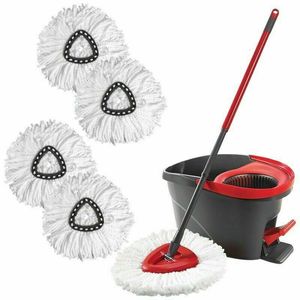 Mops Vileda Easy Wring and Clean Floor Mop Turbo Microfibre 2in1 Replacement Refill Head Accessory Home Cleaning Tools 230531