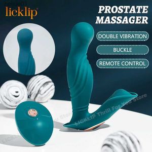 Licklip Męska masażer prostaty Anal Butt Wtyk wibratory dla mężczyzn Masturbator zdalne sterowanie wibratorami Dildo Sex Toys for Woman L230518