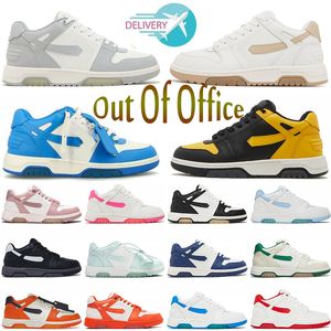 2023 Off Office Sneaker Designer Offs Casual Buty Niskie wierzchołki Białe vintage w trudnej skórze do spacerów Dhgate Męskie Mokry mokasyny Treakers