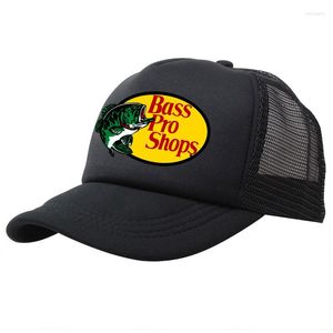 Caps de bola permanecem cool Bass Pro Shops Print Summer Baseball Cap para viagens esportivas ao ar livre unissex hat hat boy menina sol visor snapback