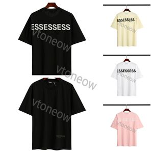 Fashion White Black t Shirt Brand Designer Cotton Short Sleeves Ess Couples of Luxury Mens Tops Casual Summer Women Tshirts Printing Tees essen