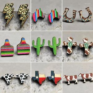 Stud Earrings Earring For Women Cactus Cow Children Jewelry Custom Made Handmade Cute Girls Bar Mitzvah Gift Piercing