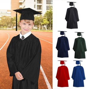 Clothing Sets Graduation School Uniform Cap Gown Tassel Set Unisex Adult Girl Uniforms Robe High School College Bachelor Women's Skirts 230601
