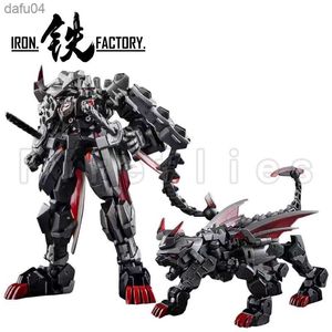 9.5 cm järnfabrik transformation Figur Iron Samurai Series If-Ex 45K Kage Shishimaru Anime Model Toy Gift Free Frakt L230522