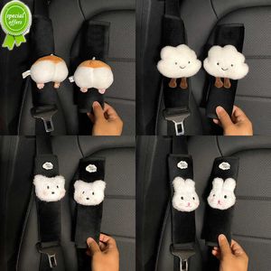 New Cute Cartoon Plush Car Seat Belt Cover Shoulder Cushion Style Animal Seatbelt Shoulder Pads Children Protector Car Accessories