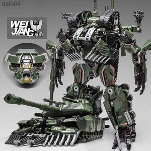 WeiJiang M04 M-04 Brl Transformation Alloy Oversize Leader Camouflage Tank M1A1 Mode KO Action Figure Robot Toys L230522