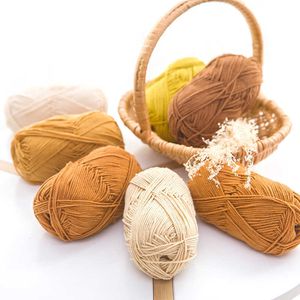 Yarn 50g/ball yarn knitted crochet thread cotton ball for relaxation and decompression 2mm 4ply 139 meters P230601