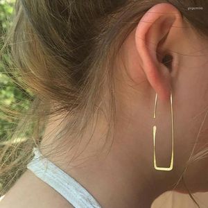 Dangle Earrings Authentic Gold Filled Long Big Hoop Vintage Jewelry Boho Orecchini Brincos Oorbellen Pendientes for Women