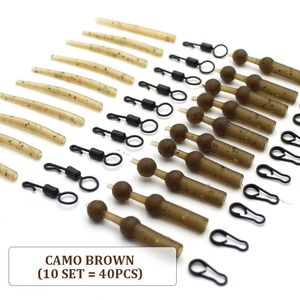 Accessori per la pesca 10 Set Carp Helicopter Rigs Kit Heli Maniche Perline Multi clip UK8 Per connettore Tackle Box 230531