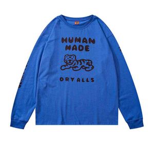 Human Made Langarm-T-Shirt für Herren und Damen, hochwertiges Dry Alls Swimming Humanmade-T-Shirt, Blau, G11158350989