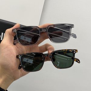 Çocuk Güneş Biçimi Leopar Koyu Yeşil Kare Güneş Gözlüğü İnsan Tesleri Erkek Güneş Gözlükleri Marka Tasarımcı Seyahat Vintage Oculos De Sol