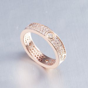 Fashion Diamond Rings Designer för Women Gold Ring Silver Rose Gold Armband unisex Designer Armband för varje tillfälle Guld Silver Rose Armband