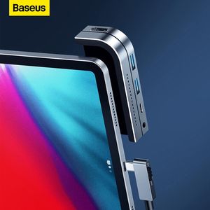 Hubs Baseus USB C Hub 6 in 1タイプCからマルチUSB 3.0ハブアダプターPRO/AIR iPad Proタブレット4K HDMICAPTIBLE USBスプリッター