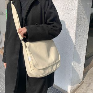 Torby na ramię do szkoły duże płótno torebka damska kobieta swobodna torebka duża bawełniana tkanina studenci Satchel Crossbody