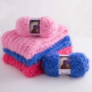 Yarn 100G/ball milk wool cashmere chunky fluffy fur Mohair thick yarn DIY hand knitted crochet sweater/hat P230601