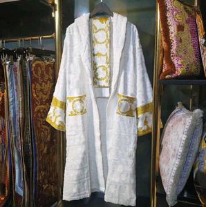 Мужская и женская домашняя одежда Шаул воротник хлопок мягкий пушистый дизайнер пижам бренд роскошный винтажный банираб паджам Паджама Паджа для заправки пижамы круглый год раунд 20123