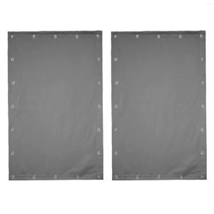 Cortinas opacas - Cortinas de janela portáteis fáceis de instalar com ventosas para viagens domésticas 51X78 em cinza 2 painéis