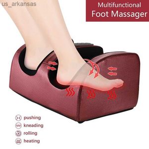 Strumento per massaggio ai piedi Foot Spa Massaggiatore per le gambe Macchina Compressione dell'aria Calore Vibrazione Shiatsu Piede Massaggiatore elettrico per piedi L230523