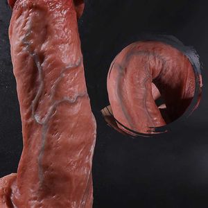 Dildo in silicone di alta qualità Super Real Copy Uomini Pene Donne Giocattoli del sesso Per masturbatore femminile Genitali Maschio Dick Sessuale Jouet L230518