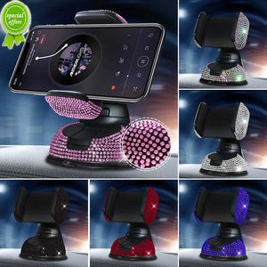 New Diamond 360 Degree Car Phone Holder for Car Dashboard Auto Windows and Air Vent DIY Rhinestone Universal Mobile Phone Holder