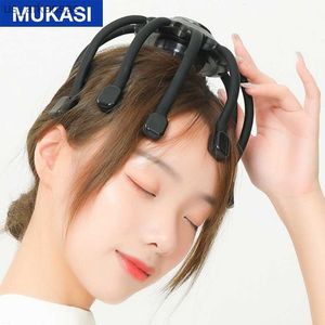 Octopus Scalp Head Massager Electric Massager Instrument With Bluetooth Music Vibration For Relax Stress Relief Improve Sleep L230523