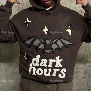 Men's Hoodies Sweatshirts High Quality Bat Foaming Print Streetwear Large Teen Sweatshirt Harajuku Y2k Clothes Top Homie Hoodie Men Clothing Tracksuit Men 230531