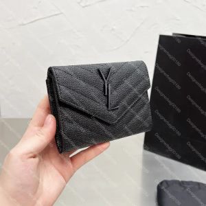 Torebki kosmetyczne Cassandre Matelasse kompaktowy tri krotnie portfel w pikowanej jagnięcą Kobiet Portfel mężczyzn Pures luksusowy projektant portfel z pudełkiem