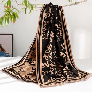 Scarves Luxury Print Letter Shawls Echarpes Artificial Cashmere Scarf Women Oversize Wrap Warm Cape Chal Pashmina Blanket