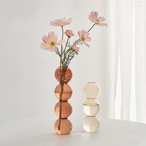 Wazony wazon kwiatowy do wystroju domu szklane dekoracyjne ozdoby stolika terrarium rustykalne nordyckie